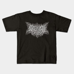 This is Very hard to Read Metal Logo Kids T-Shirt